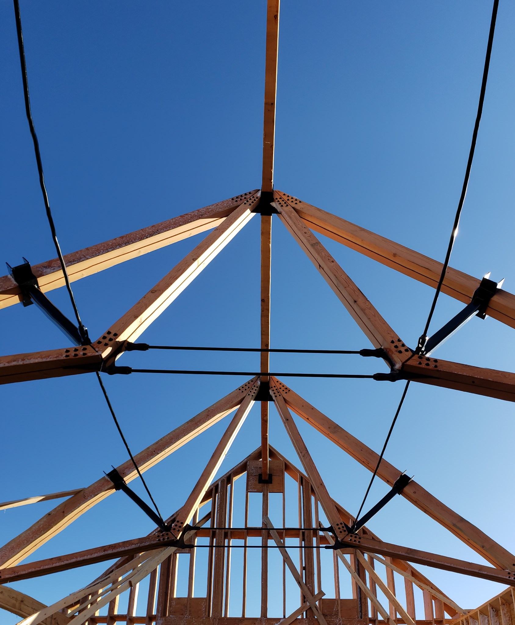 Timber truss framing